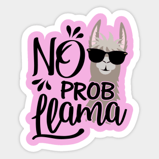 no prob llama Sticker